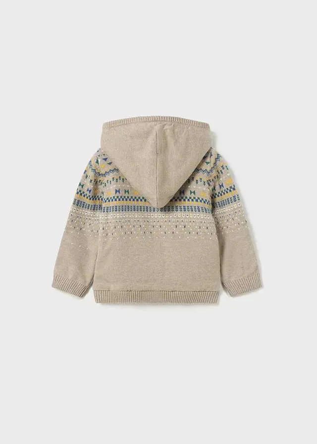 Mayoral Baby Boys Sherpa Lined Hooded Sweater  2326-10  Piedra Vig *