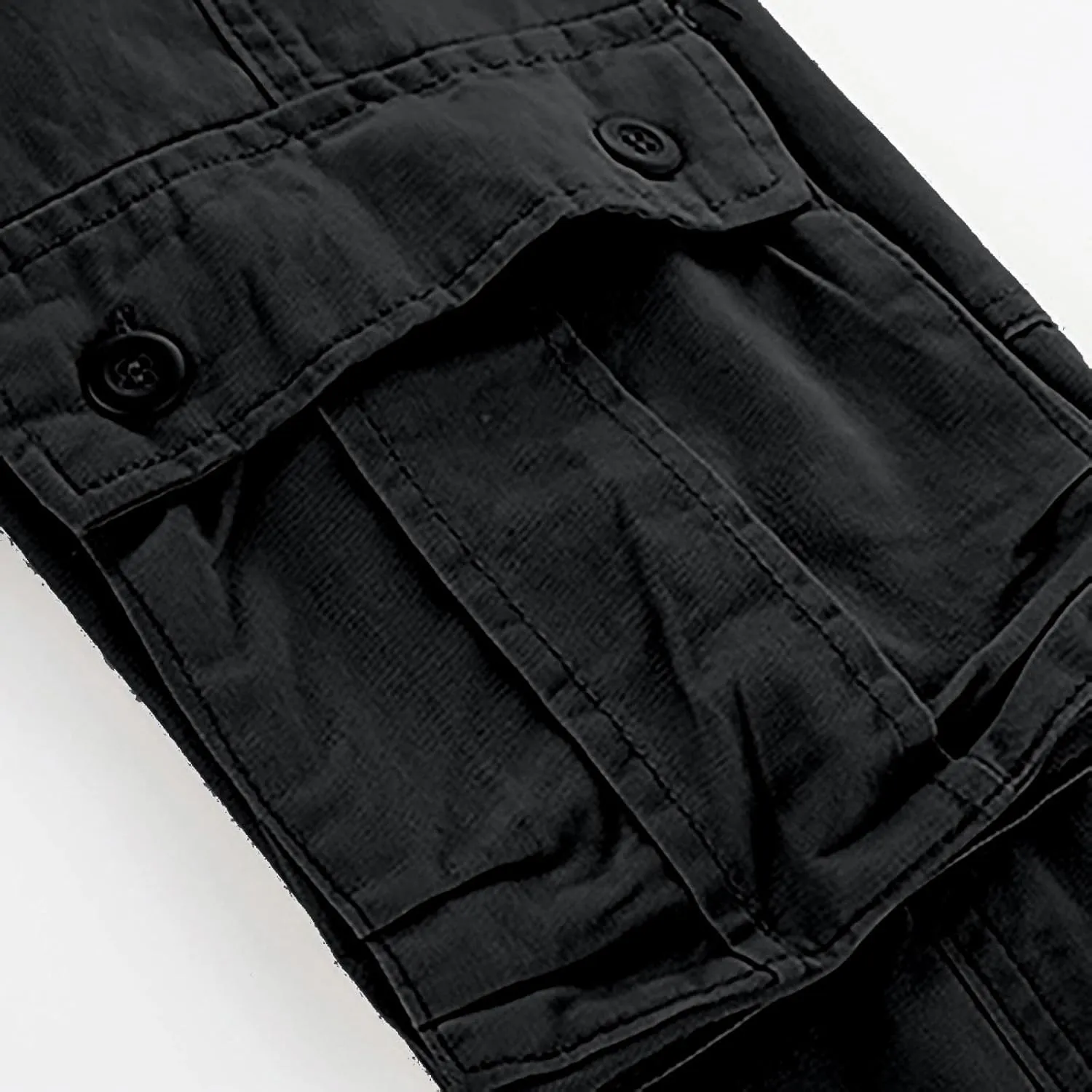 Men's Cargo Pants High Street Leisure Loose Sports Running Solid Color Lace Up Cargo Mens Outdoor Hiking Cargo Pants