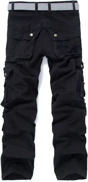 Men's Casual Military Pants, Tactical Wild Army Combat ACU Rip Stop Camo Cargo Work Pants Trousers with 6 Pockets