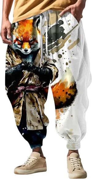 Mens Drawstring Aladdil Hippie Harem Pants Casual Sweatpants Harem Pants Men Mens Harem Pants Anime