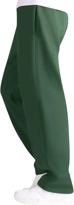 Men's Linen Harem Pants, Casual Loose Drawstring Elastic Waist Sweatpant, Outdoor Baggy Hiking Jogger Trousers Pockets