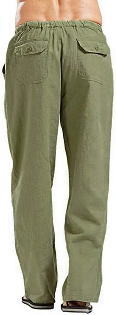 Men's Paisley Pants Cargo Jogger Oversized Cargo Pants for Men Linen Casual Trousers Men's Long John Thermal Pants