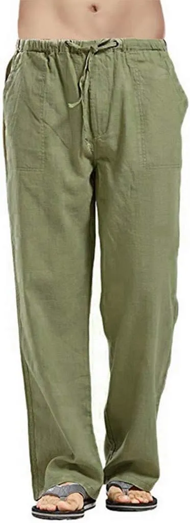 Men's Paisley Pants Cargo Jogger Oversized Cargo Pants for Men Linen Casual Trousers Men's Long John Thermal Pants