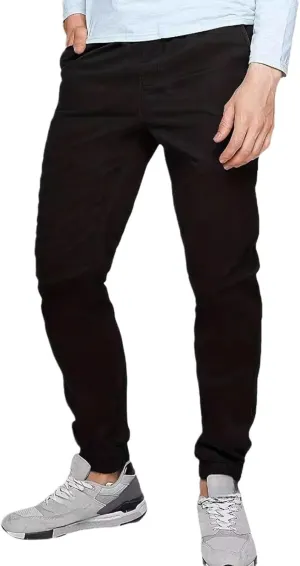 Mens Pants Casual Wrinkle-Resistant Flat-Front Chino Pant Slim Fit Slacks Work Utility Pant Tapered Trousers for Daily