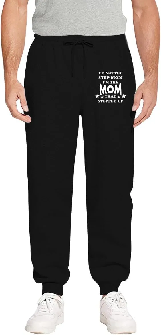 Men's Sweatpants im a hot Step mom1 Adjustable Hem Casual Lounge Pants