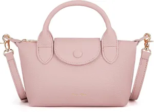 Milan Chiva Mini Crossbody Bag for Women Chic Elegant Satchel Small Top Handle Purse Lightweight