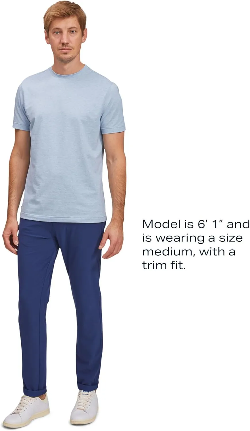 Mizzen Main Men's Performance Short-Sleeve T-Shirt with 4-Way Stretch - Quick Dry, Wrinkle-Resistant & Lightweight - Trim Fit