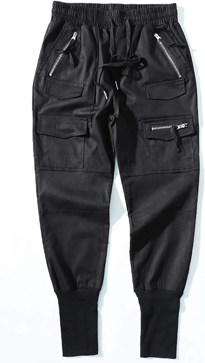 MOKEWEN Men's Jogger Streetwear Jogger Casual Harem Cargo Ankle Harem Pants