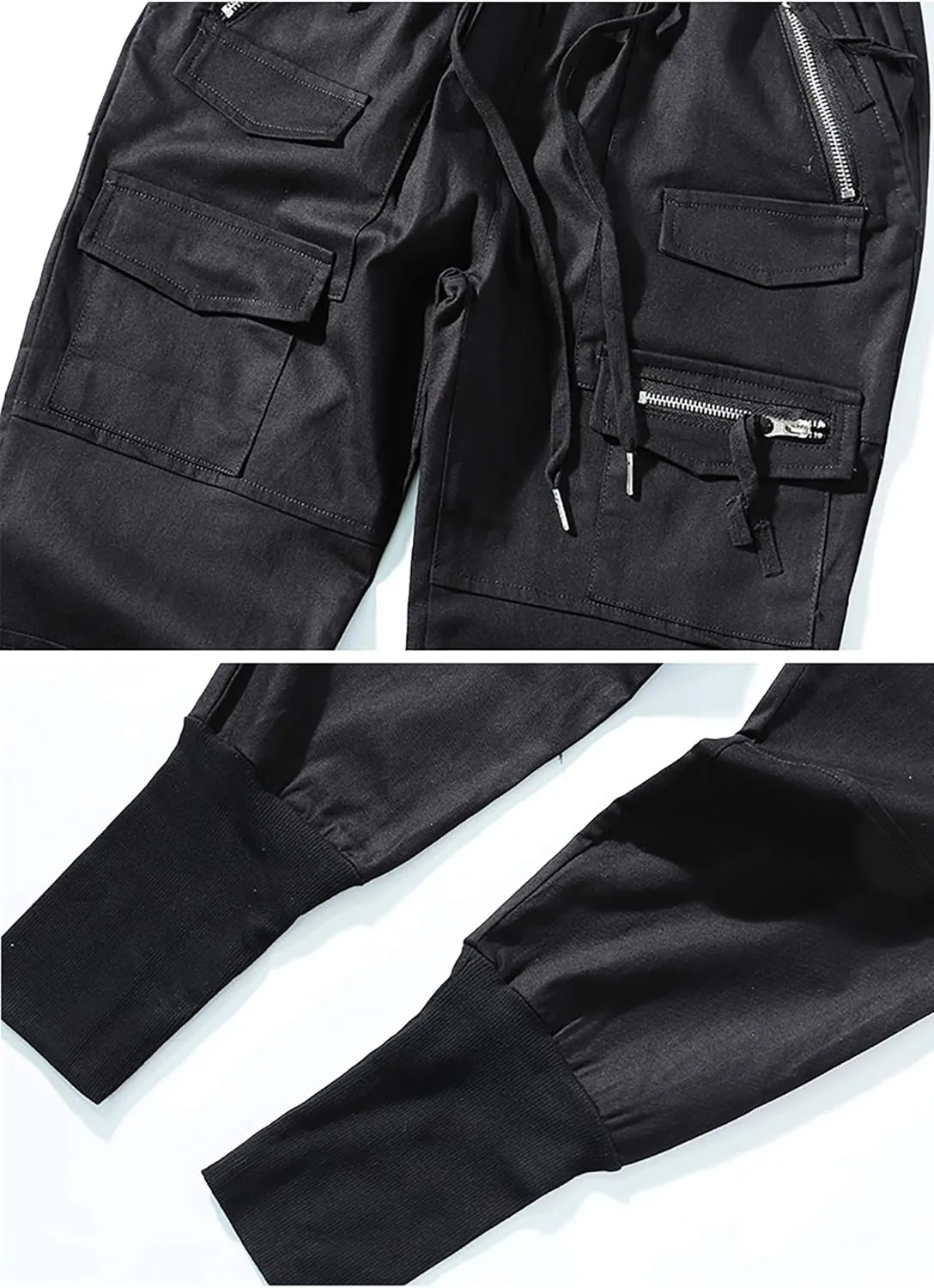 MOKEWEN Men's Jogger Streetwear Jogger Casual Harem Cargo Ankle Harem Pants