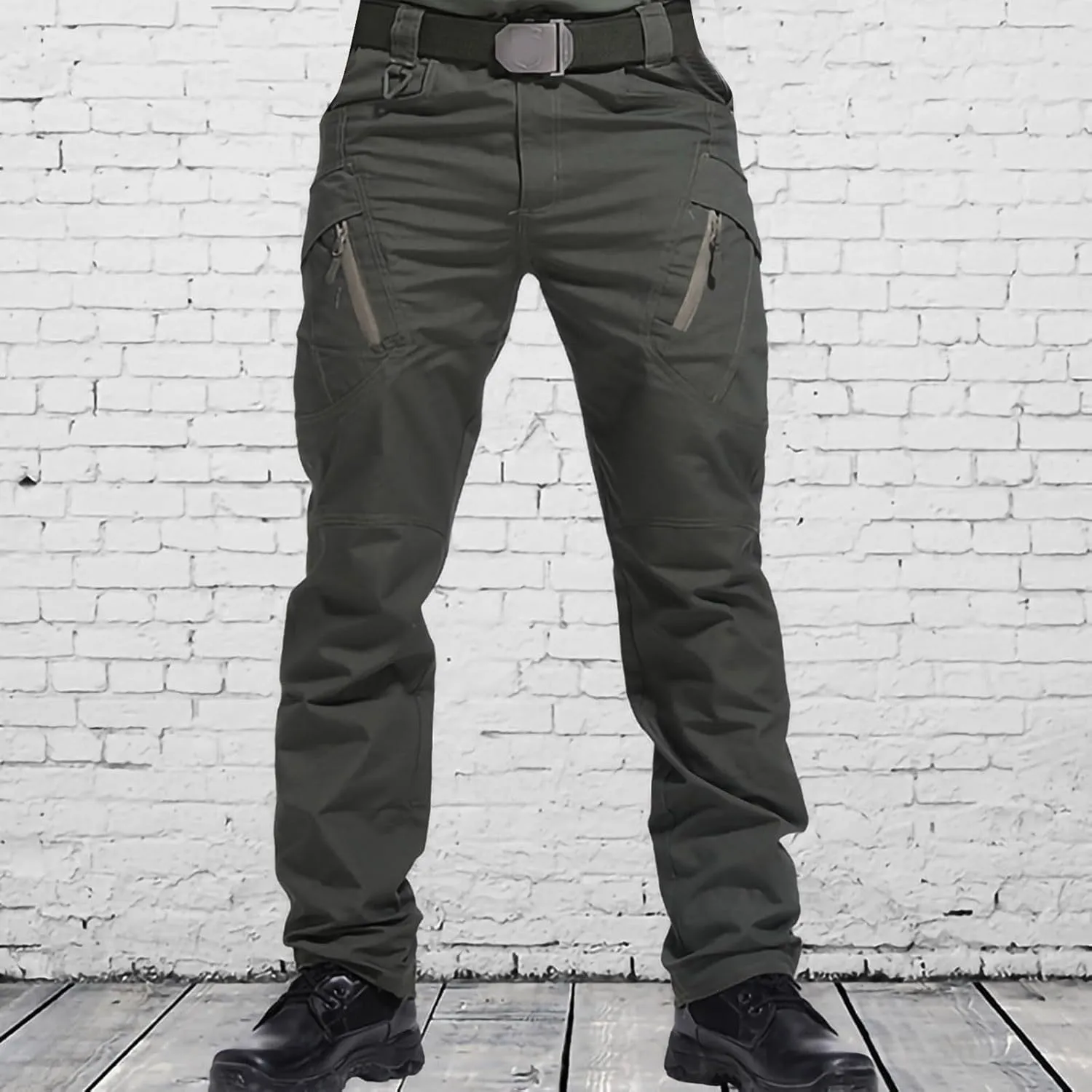 Muscularfit Camo Pants for Men Causal Joggers Athletic Pants Loose Fit Twill Chino Multi Pockets Straight Sweatpants 2023