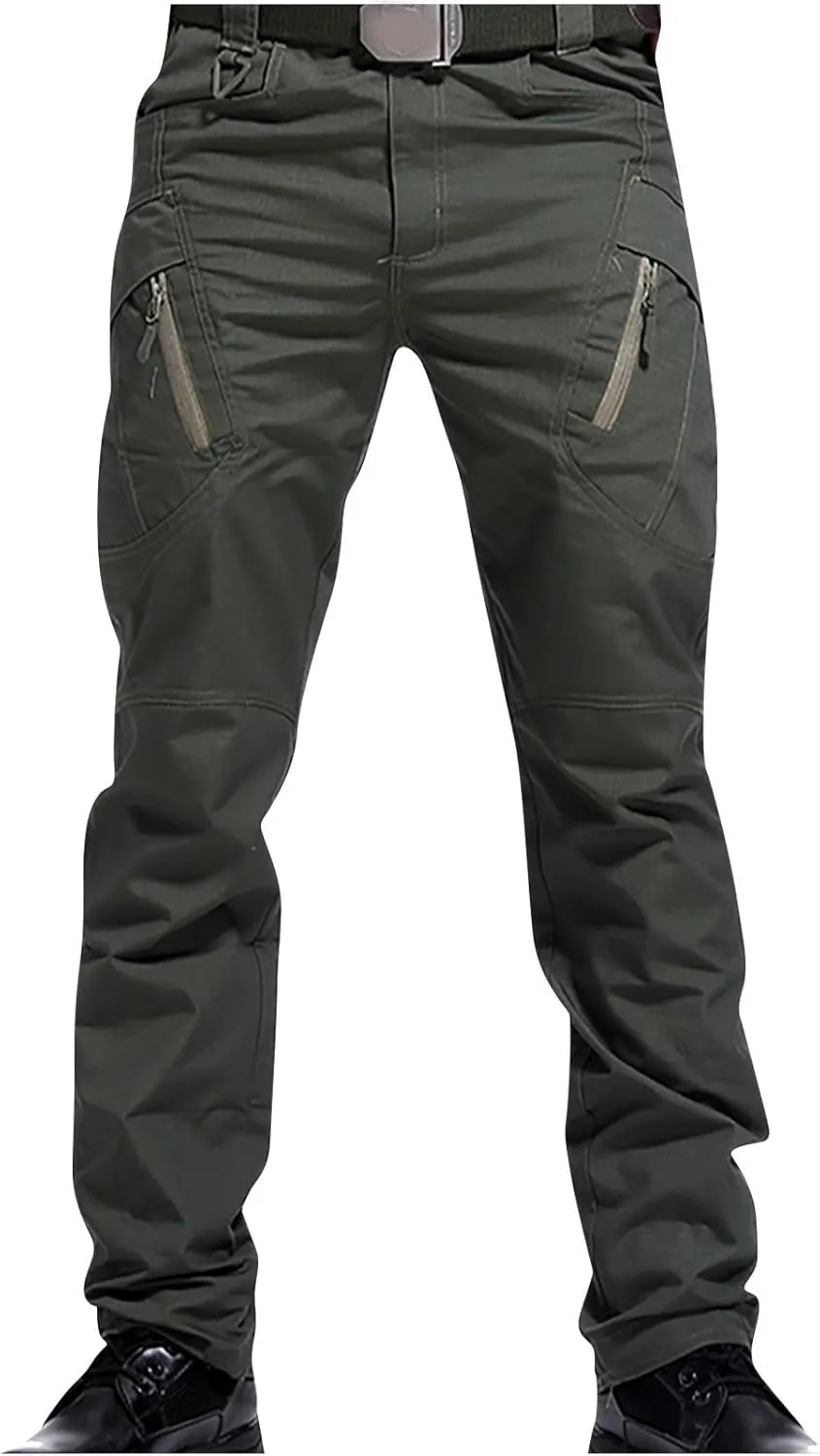 Muscularfit Camo Pants for Men Causal Joggers Athletic Pants Loose Fit Twill Chino Multi Pockets Straight Sweatpants 2023