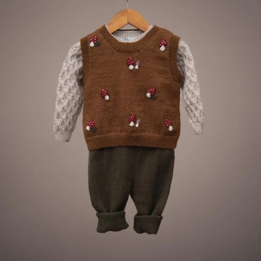 Mushroom vest - Caramel