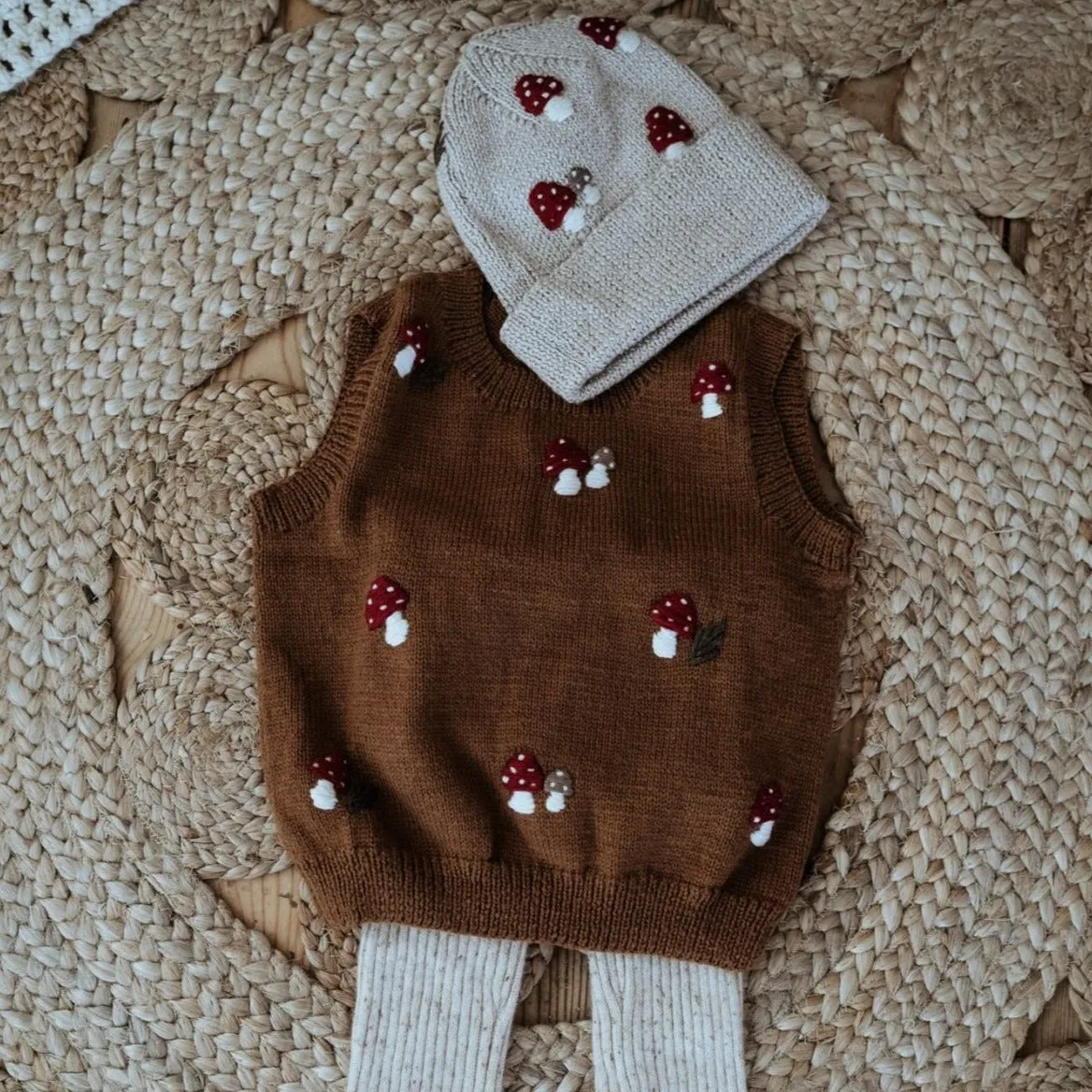 Mushroom vest - Caramel