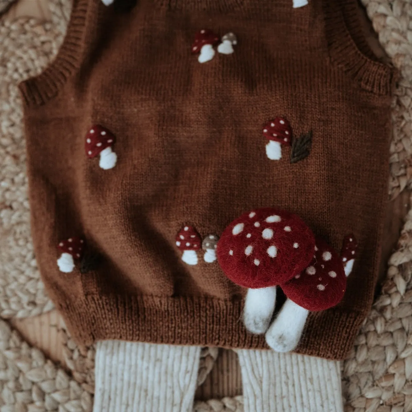 Mushroom vest - Caramel