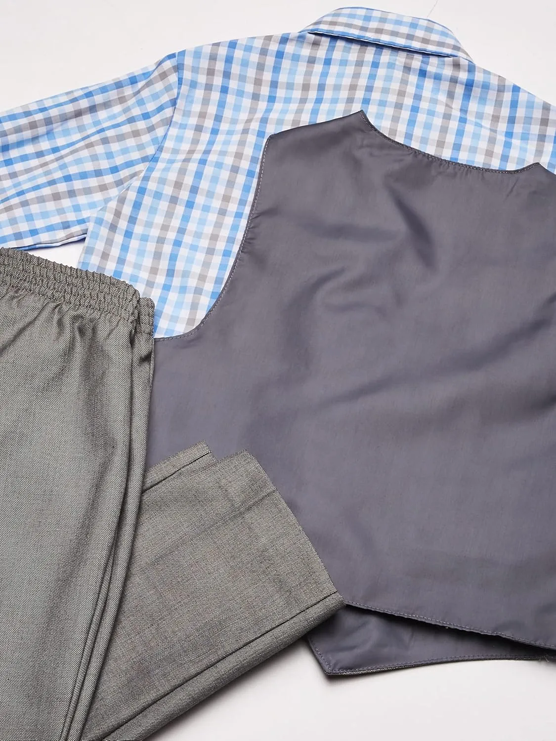 Nautica boys 4 piece Formal Suit Set, Vest, Pants, Collared Dress Shirt, and Tie