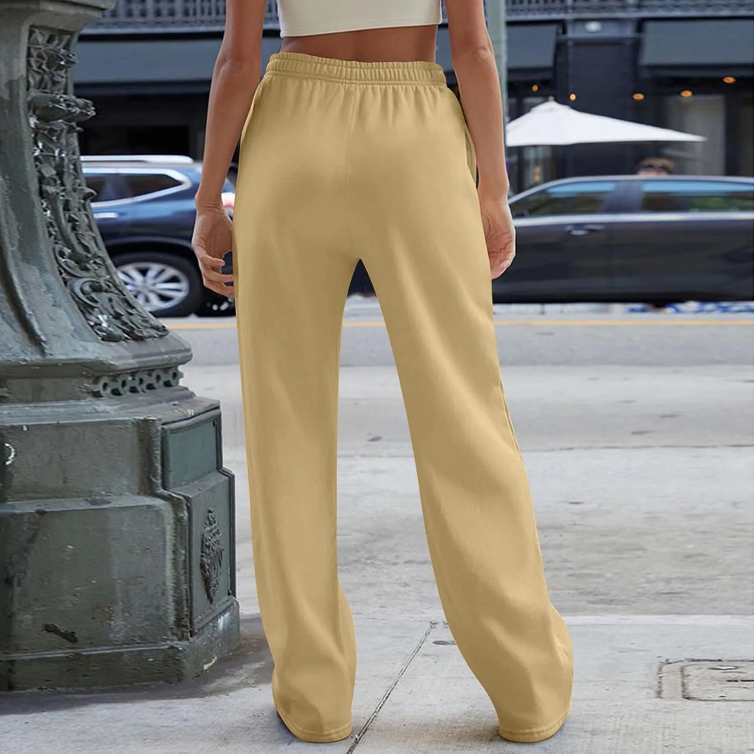 Pants for Women, Trousers Sweatpants Palazzo Casual High Waisted Trendy Pants Yoga