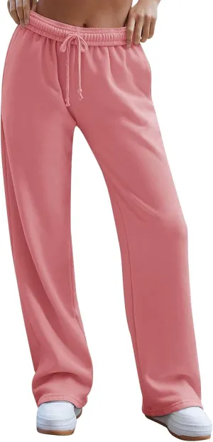 Pants for Women, Trousers Sweatpants Palazzo Casual High Waisted Trendy Pants Yoga
