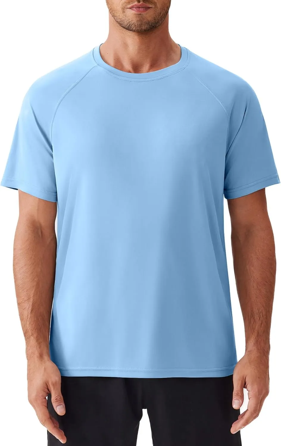 PINSPARK Mens Swim Shirt Short Sleeve UPF 50  Sun Protection Shirts Rash Guard Quick Dry Tshirts Beach Water Athletic Shirt