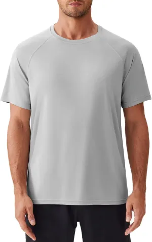 PINSPARK Mens Swim Shirt Short Sleeve UPF 50  Sun Protection Shirts Rash Guard Quick Dry Tshirts Beach Water Athletic Shirt