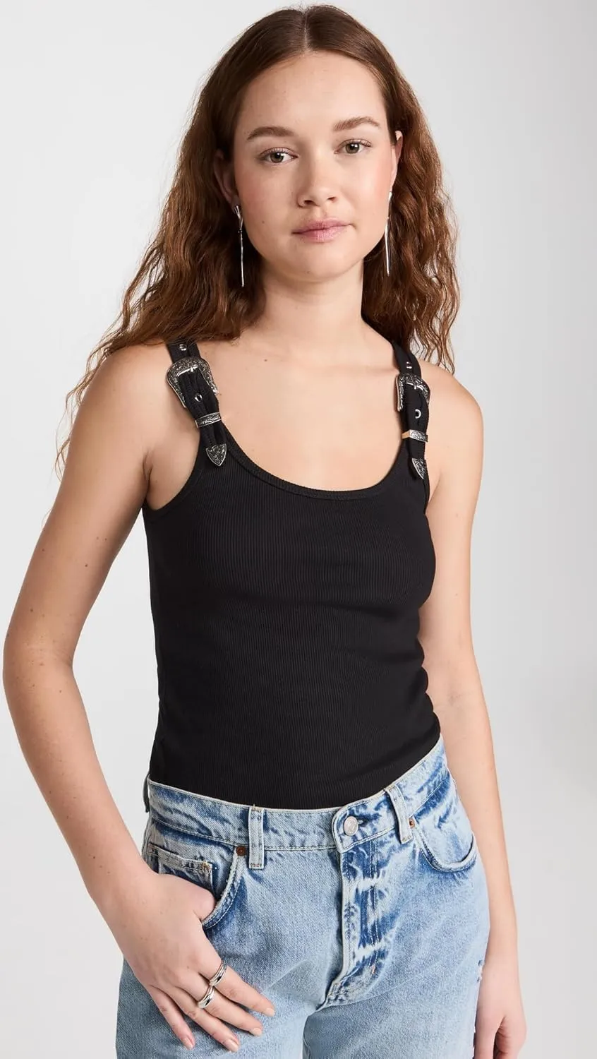Pixie Market Women's Owen Western Belt Tank Top