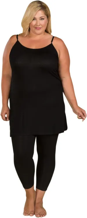 Plus Size Cotton Jersey Camisole Layering Tank Top