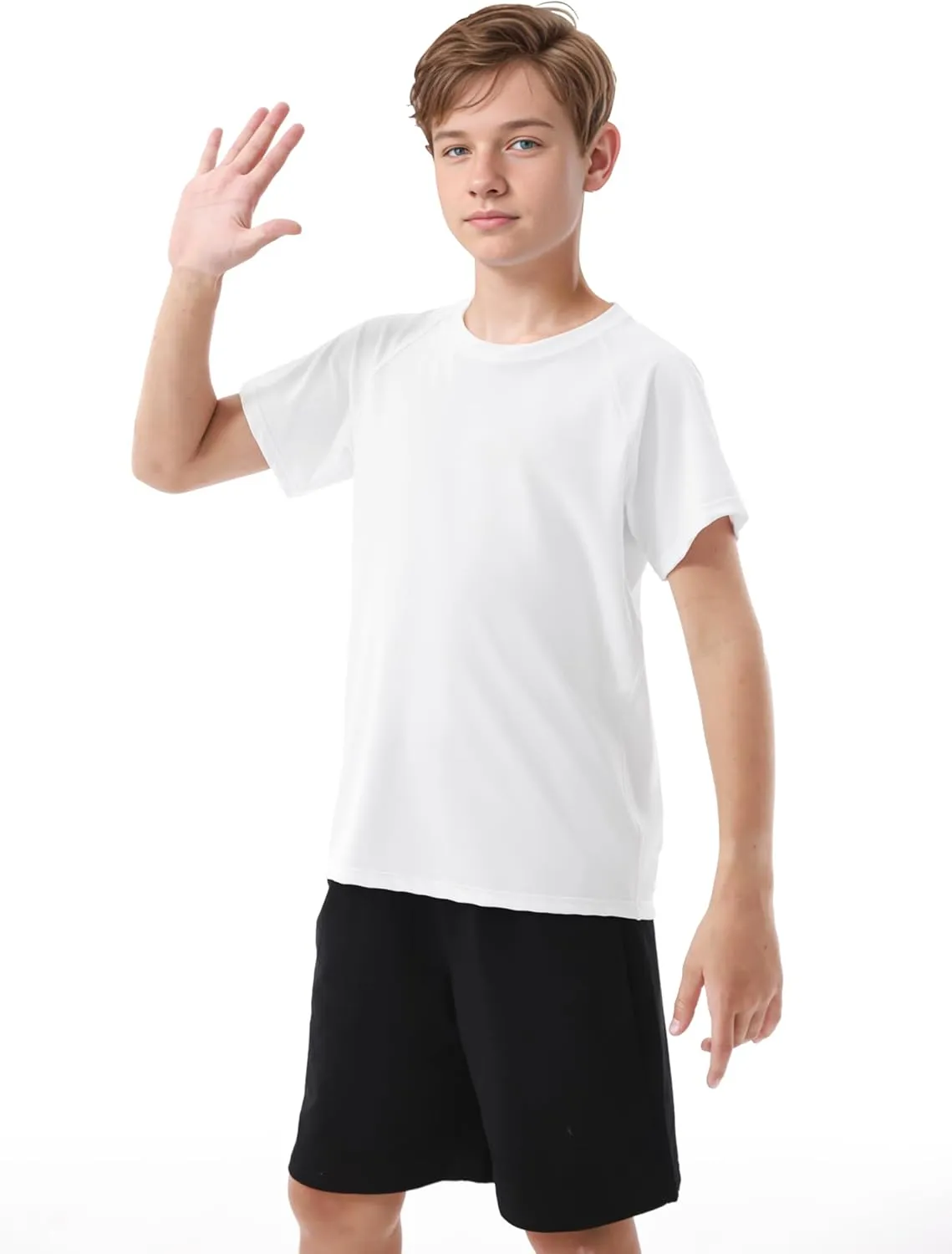 Poroka Cooraby Boys UPF 50  Rash Guard Swim Shirt Toddler Kids Boys Short Sleeve Quick-Dry Water Surf Swim Rashguard Shirt