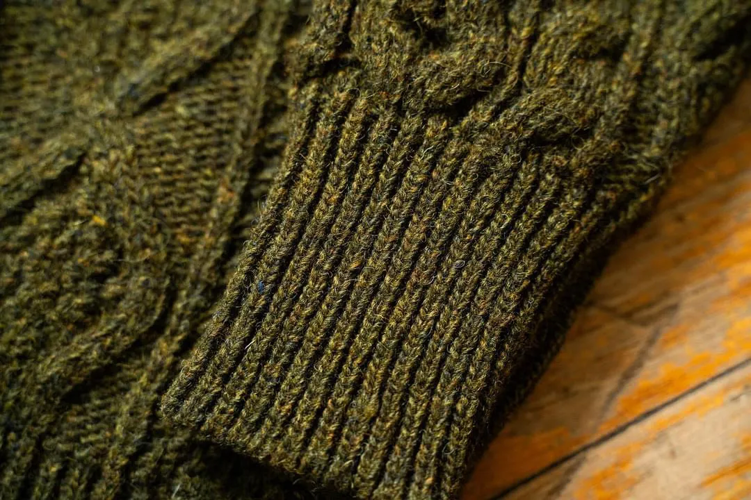 Pre Order - Steve McQueen Dark Navy Donegal Irish Wool Sweater Eta before 12/25