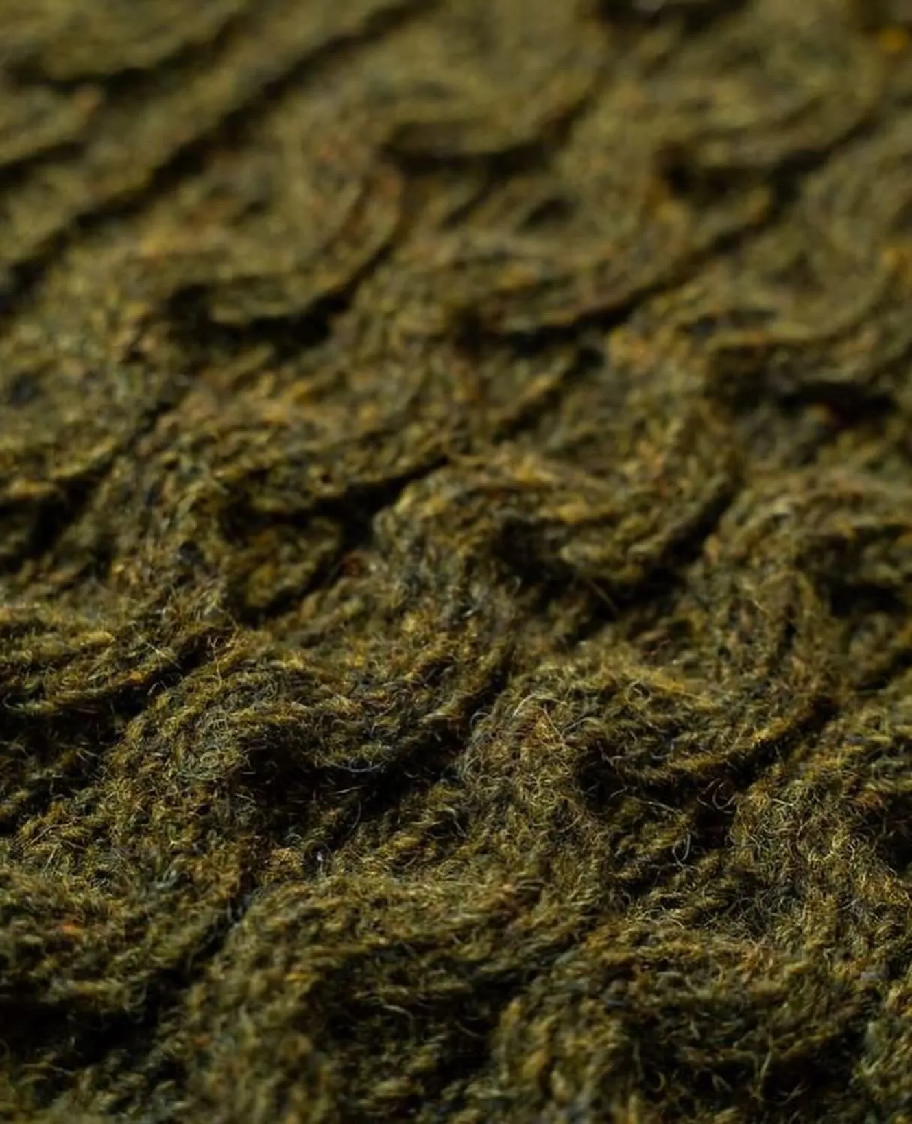 Pre Order - Steve McQueen Dark Navy Donegal Irish Wool Sweater Eta before 12/25