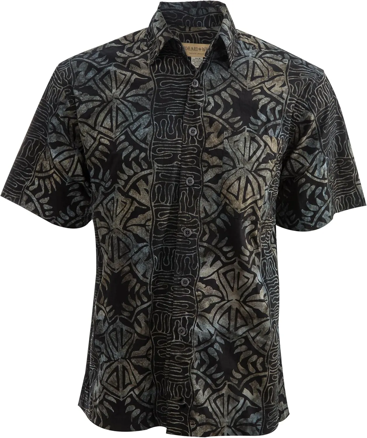 Purple Dusk Tropical Hawaiian Batik Shirt