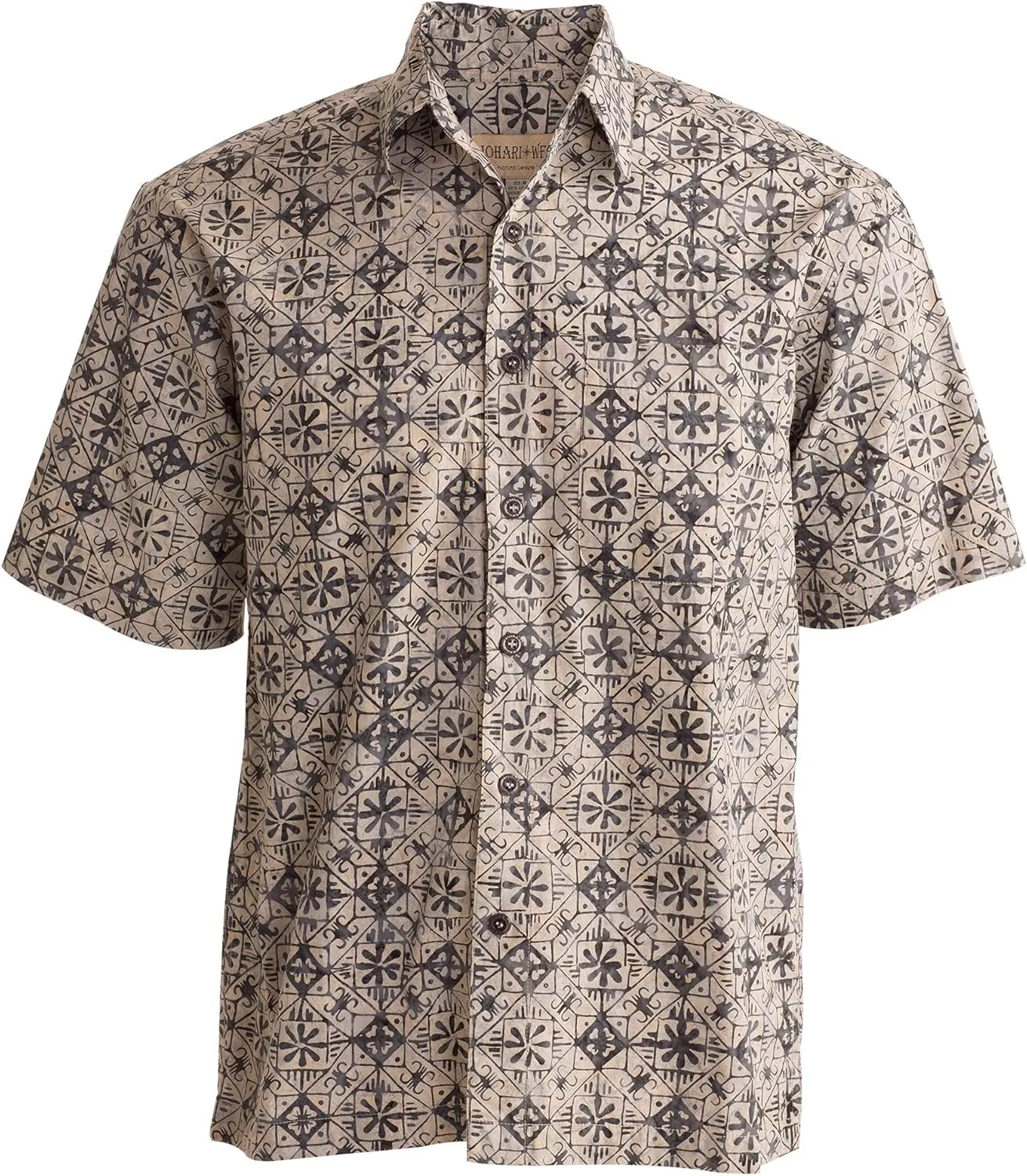 Purple Dusk Tropical Hawaiian Batik Shirt