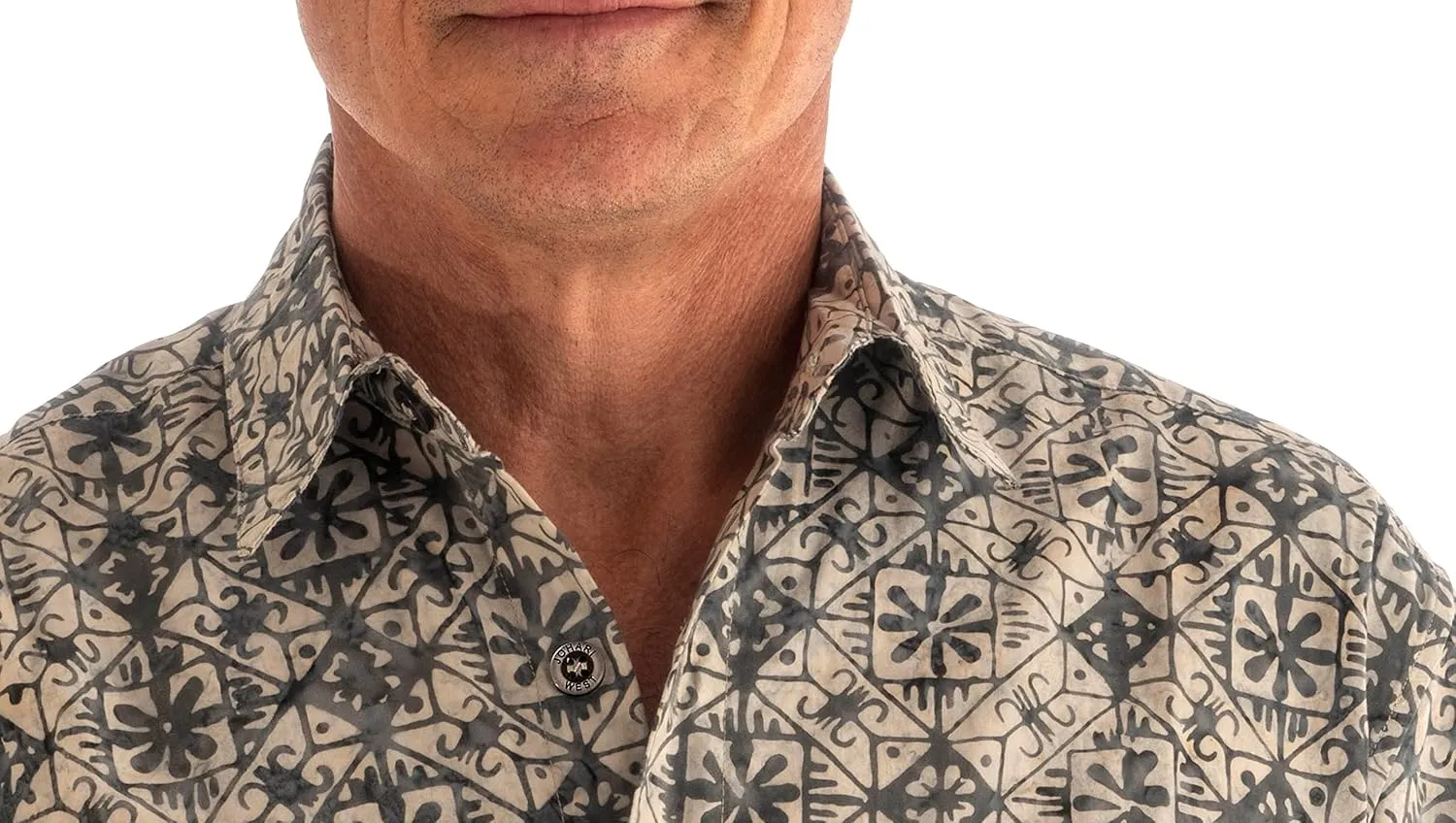 Purple Dusk Tropical Hawaiian Batik Shirt
