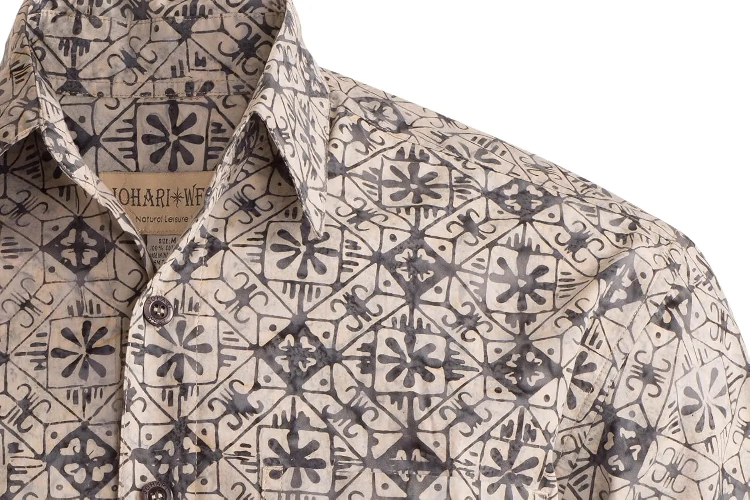 Purple Dusk Tropical Hawaiian Batik Shirt