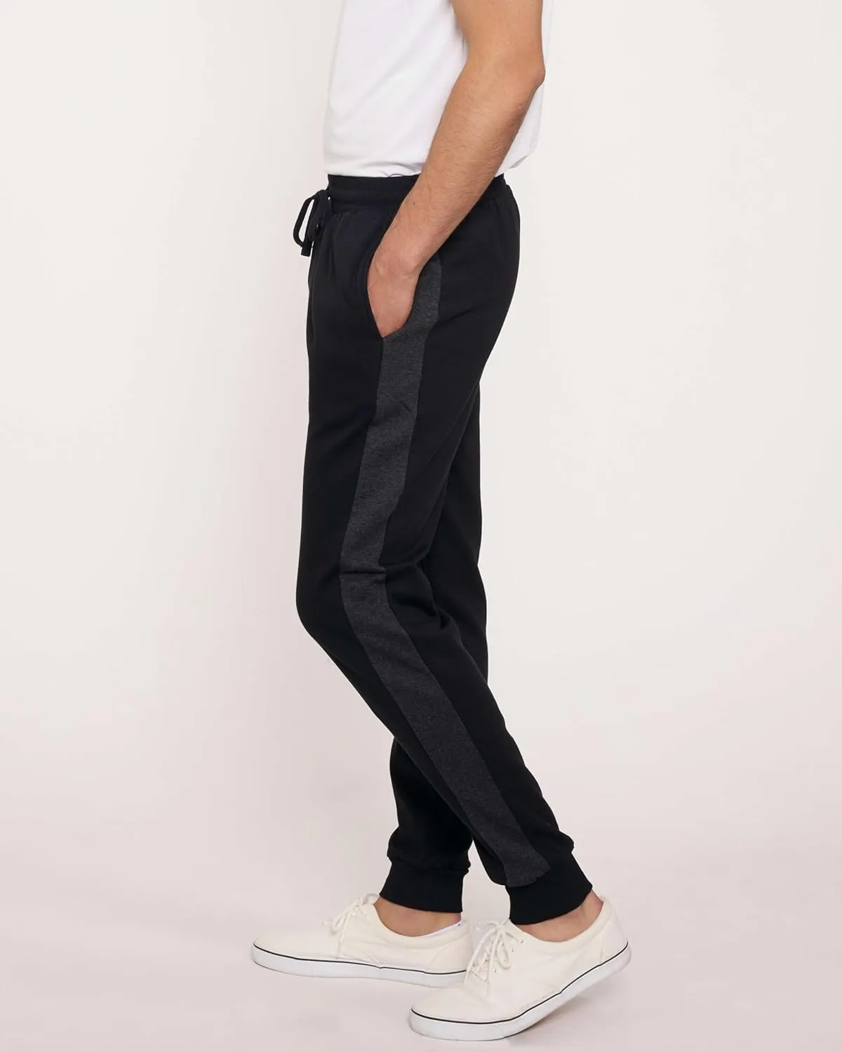 Real Essentials 3 Pack: Men's Tech Fleece Ultra-Soft Jogger Athletic Sweatpants with Pockets (Available in Big & Tall)