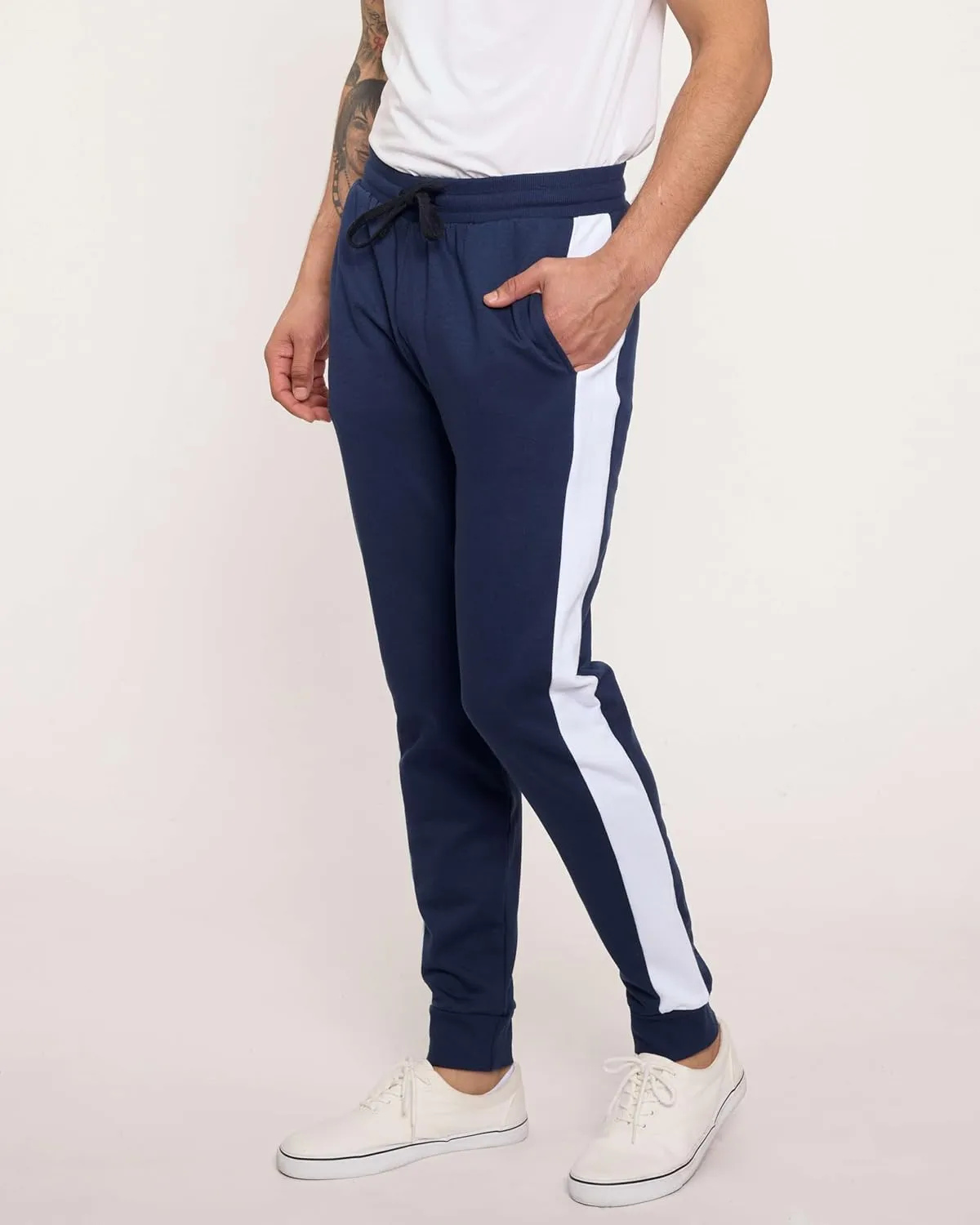 Real Essentials 3 Pack: Men's Tech Fleece Ultra-Soft Jogger Athletic Sweatpants with Pockets (Available in Big & Tall)