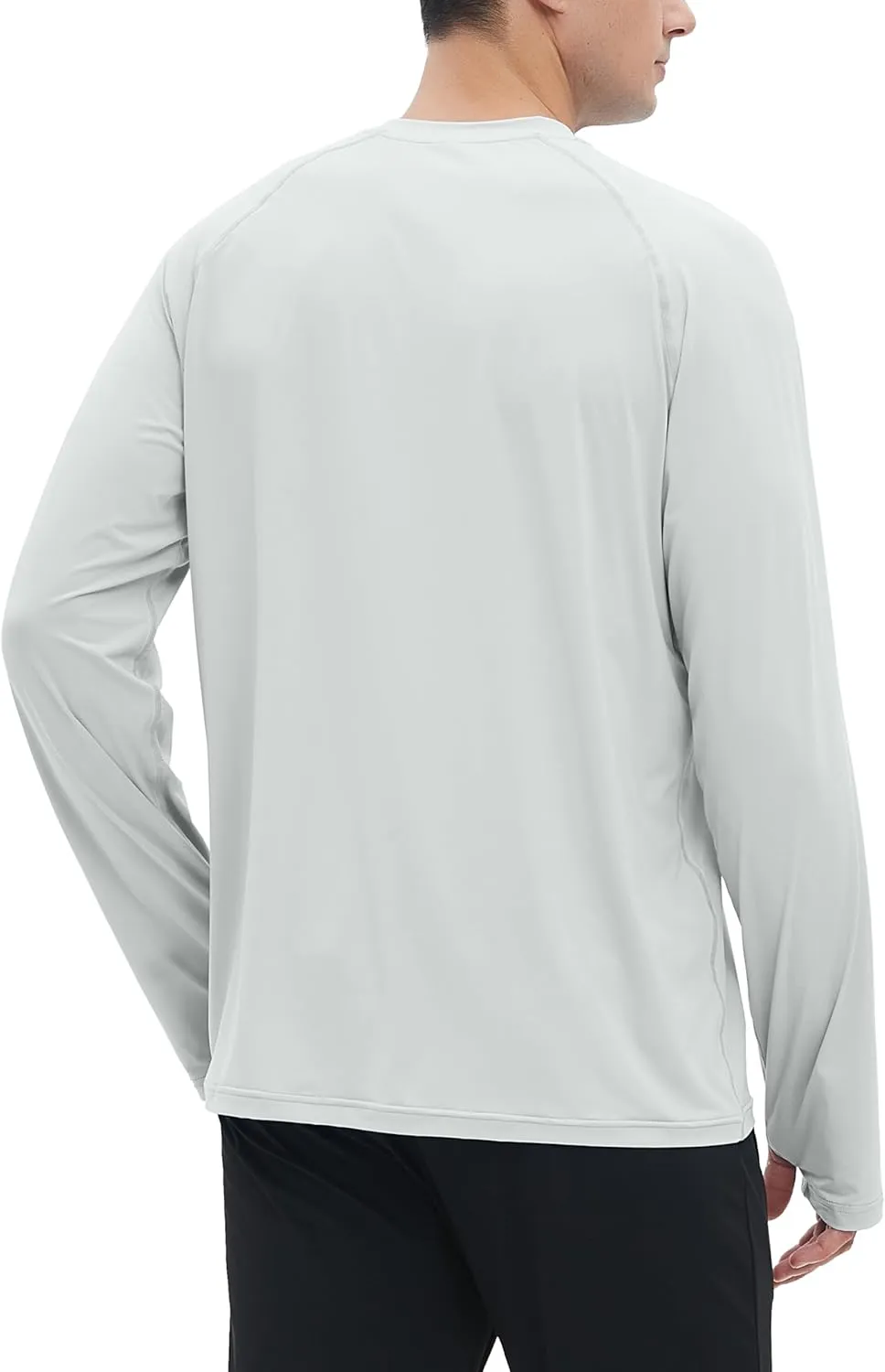 Riverruns UPF 50  Men's Long Sleeve Cooling Quick Dry Shirt Sun Breathable Shirt Thumbhole Shirts Rash Guard for Fishing Swim