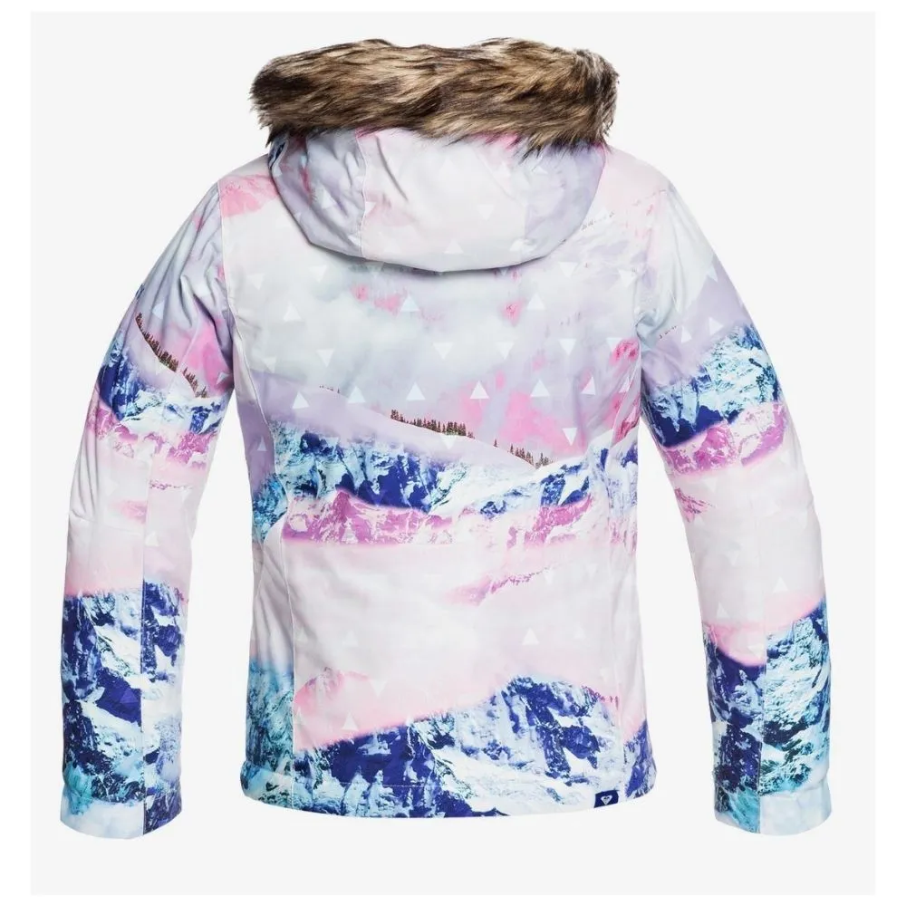 Roxy Jet Ski Girls Ski Jacket - White Pyrennes