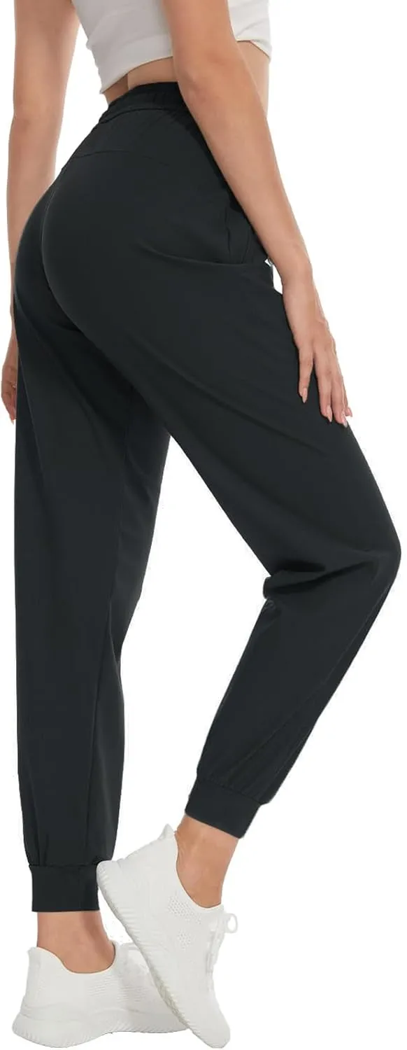 SEVEGO Women's 30"/32"/34"/36" Tall Inseam Joggers Lightweight Sweatpants Zipper Pockets Athletic Workout Lounge Pants