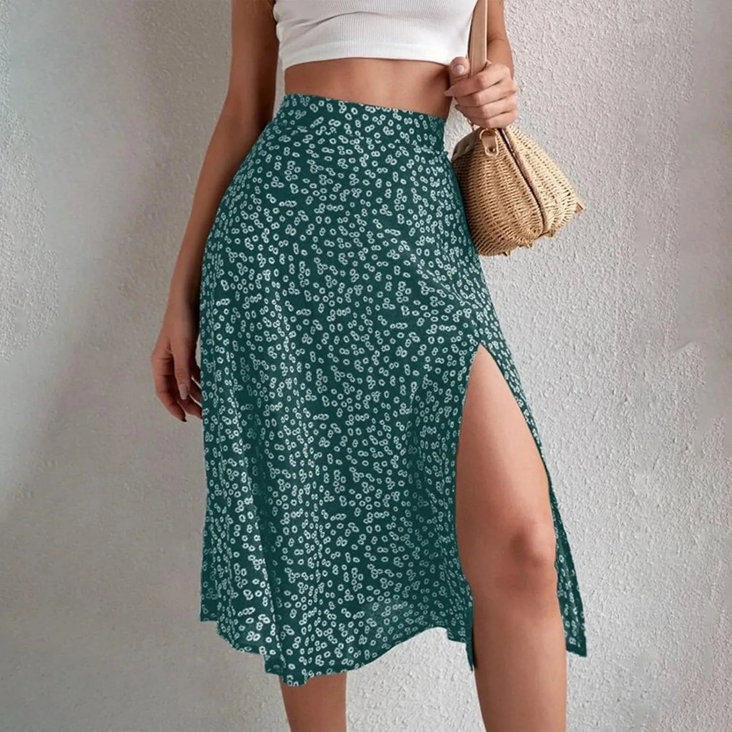 Skirts for Women Trendy 2025 Summer Boho A Line Western Skirt Casual Resort Wear