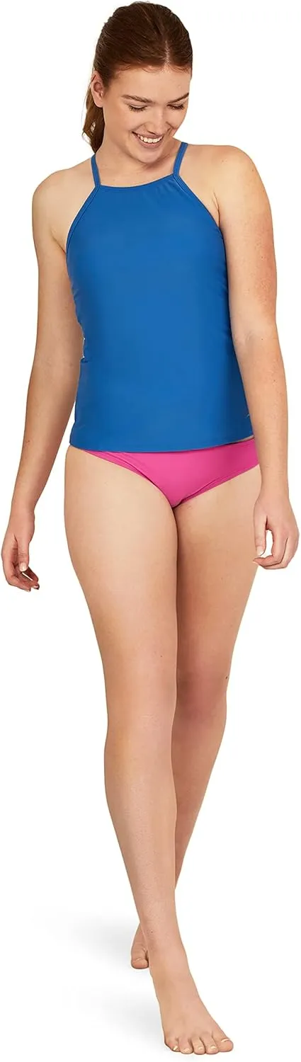 Speedo Women's Swimsuit Top Tankini Adjustable High Neck