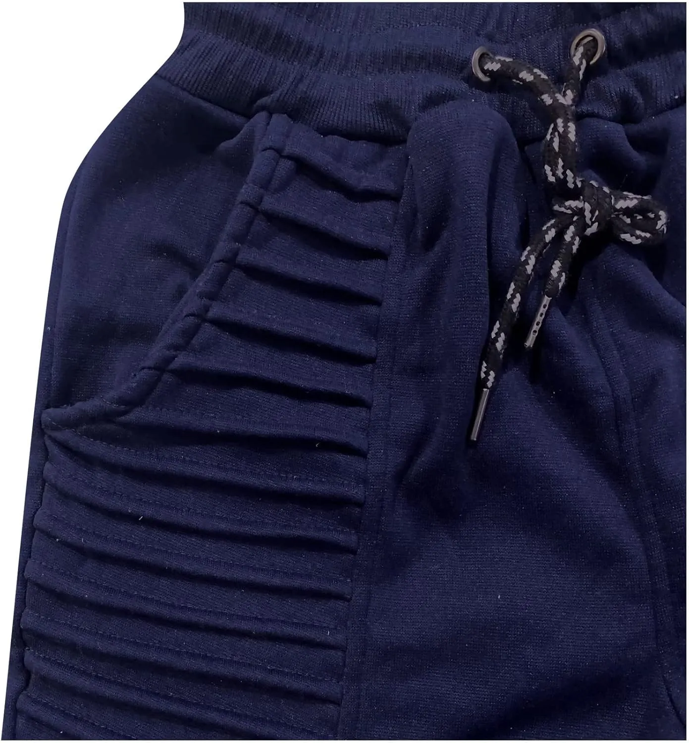 Spring and Summer Pants for Men 2023 Hip-Hop Drawstring Elastic Waist Skinny-Fit Slacks Tapered Ripped Trousers