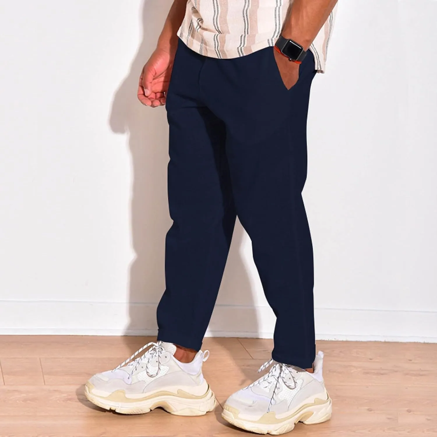 Summer Men's Cotton and Linen Thin Casual Sports Pants 2025