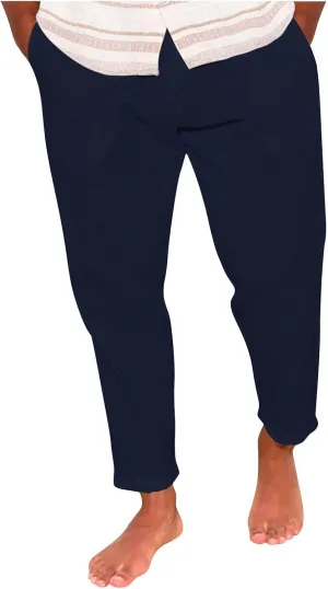 Summer Men's Cotton and Linen Thin Casual Sports Pants 2025