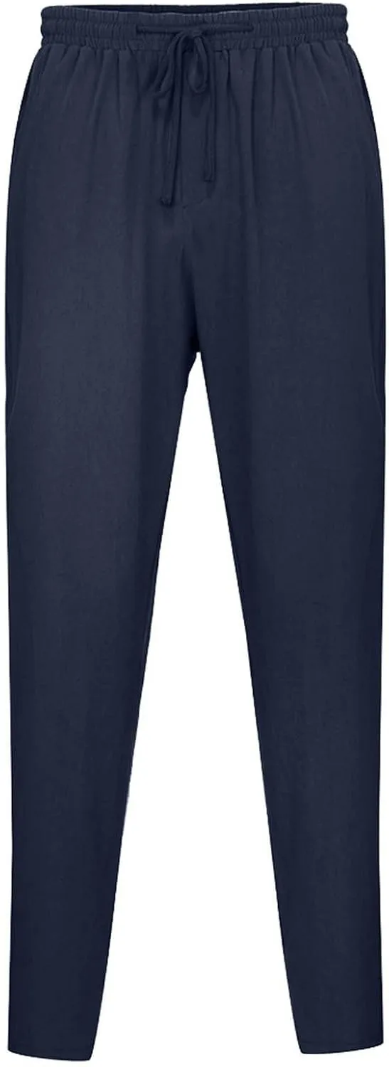 Summer Men's Cotton and Linen Thin Casual Sports Pants 2025