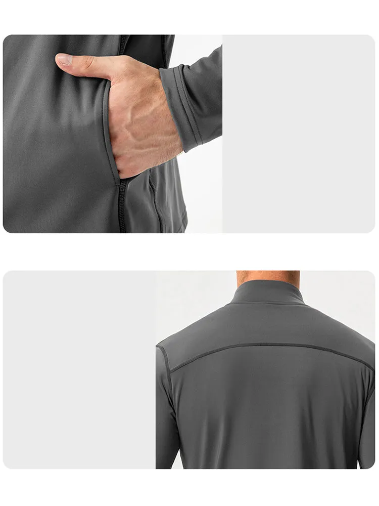 Windproof and Fluff Warm Training Coat for Men