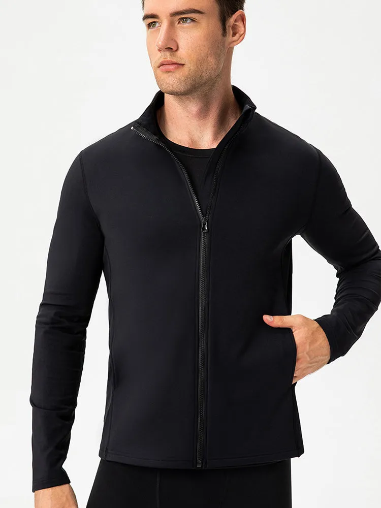 Windproof and Fluff Warm Training Coat for Men
