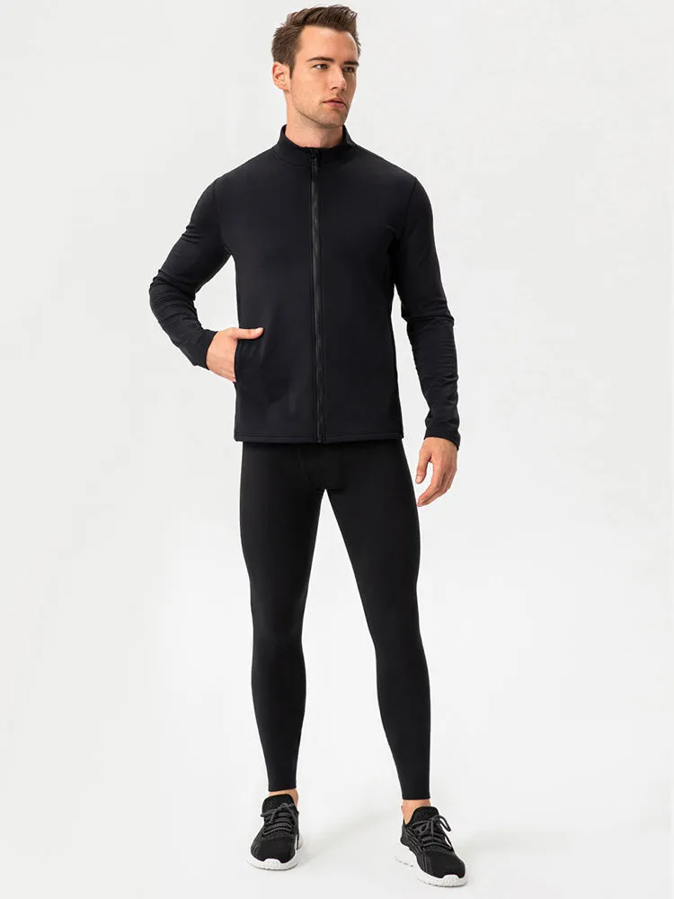 Windproof and Fluff Warm Training Coat for Men