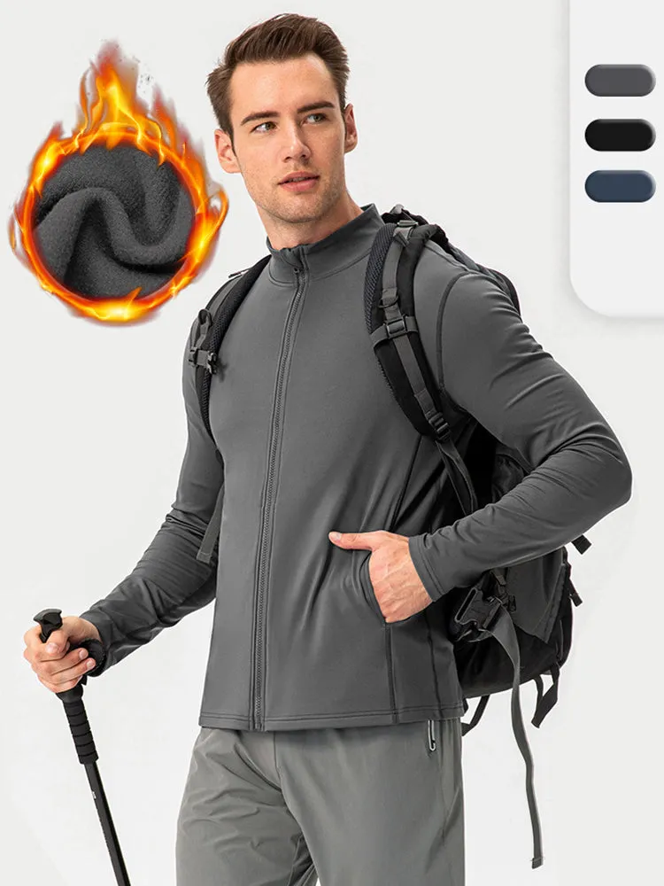 Windproof and Fluff Warm Training Coat for Men