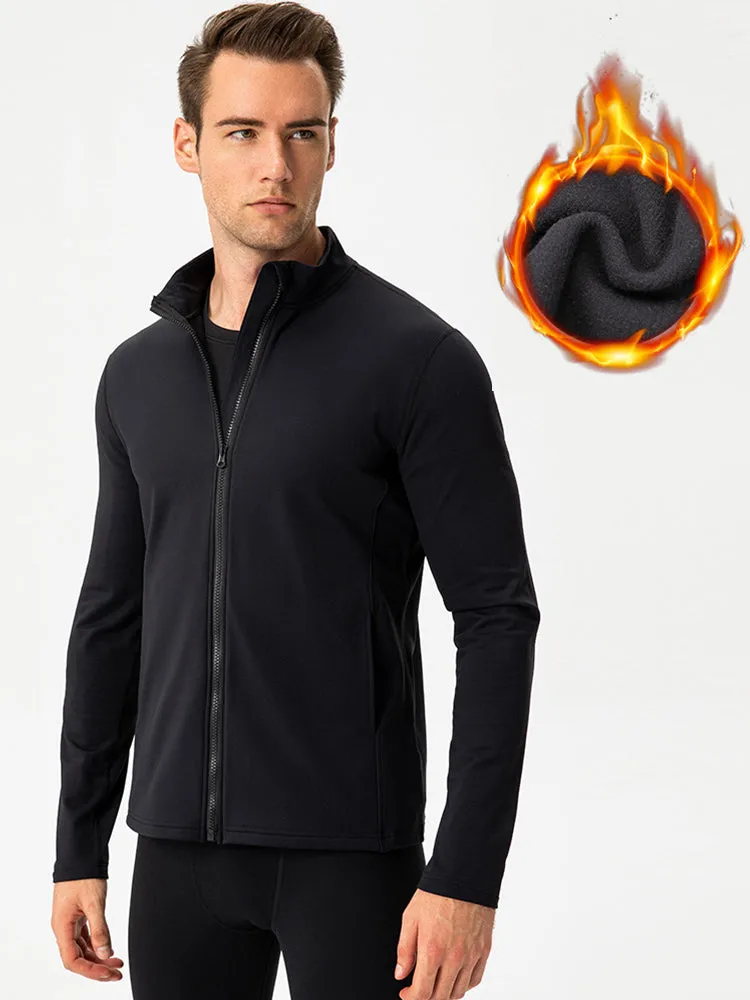 Windproof and Fluff Warm Training Coat for Men