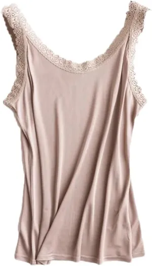 Women Silk Camis Camisoles Bottoming Shirt Sleeveless TOP