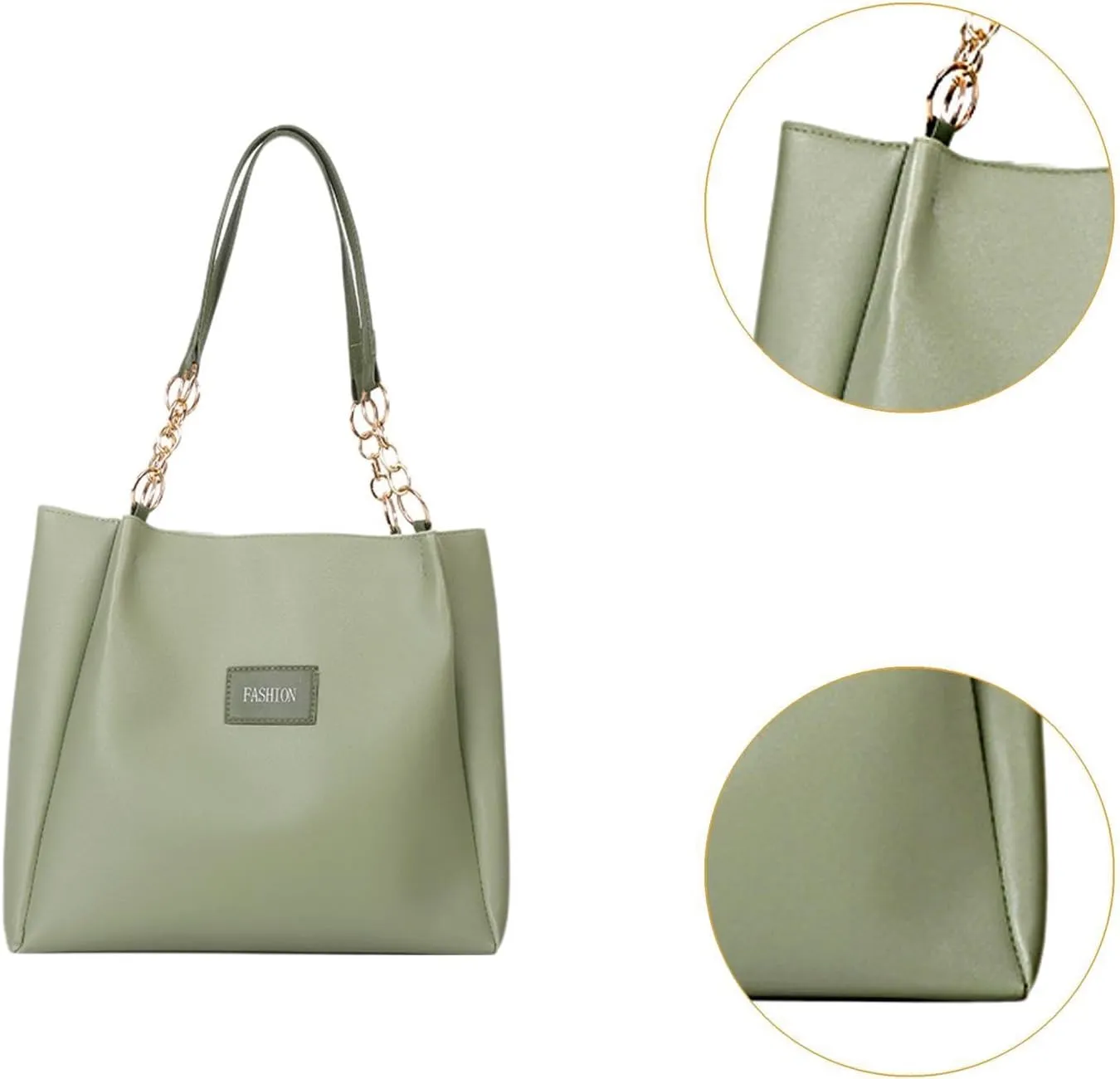 Women Tote Bag PU Leather Shoulder Bag Lightweight Satchel Bag for Party